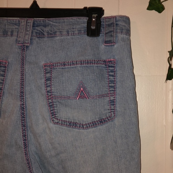 Vintage Unique Apollo Jeans size 13/14 with unique buckles and pink thread - Picture 10 of 10